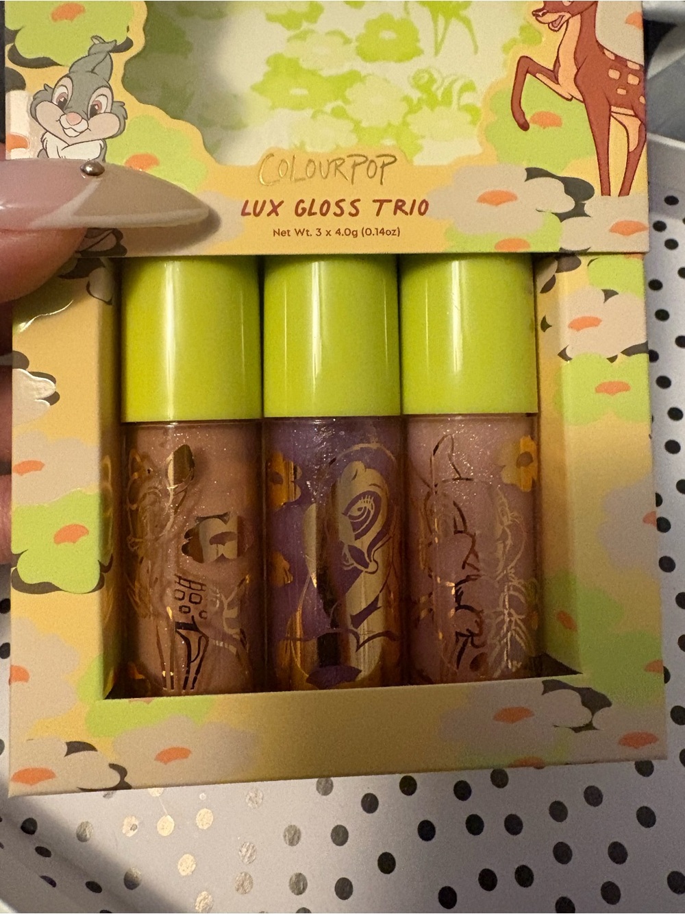 ColourPop Lux Gloss Trio - Neutral & Lilac Gloss Set BAMBI